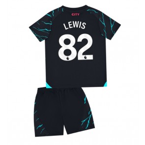 Manchester City Rico Lewis #82 Tredje trøje Børn 2023-24 Kort ærmer (+ korte bukser)